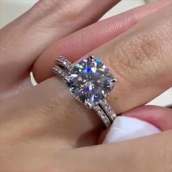 Classic Cushion Cut Wedding Sets