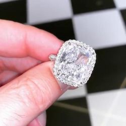 Halo Radiant Cut Engagement Ring