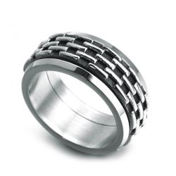 Rotating Chain Titanium Steel Men's Band