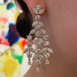 Luxury Pear Cut Drop Earrings