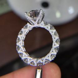 Eternity Round Cut Engagement Ring