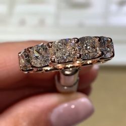 Rose Gold Eternity Wedding Band