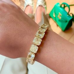 Cushion Cut Tennis Bracelet